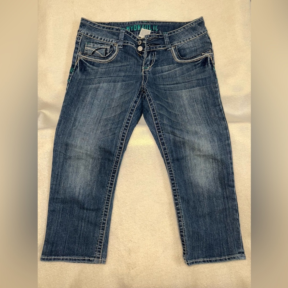 Hydraulic Jean Capris. Size 11/12 gently used